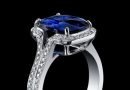 Ilustrasi cincin blue shapire yang mahal